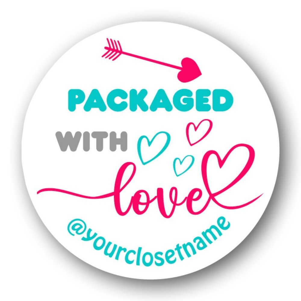 ♥️ 5x25 / 60 Thank you  Stickers